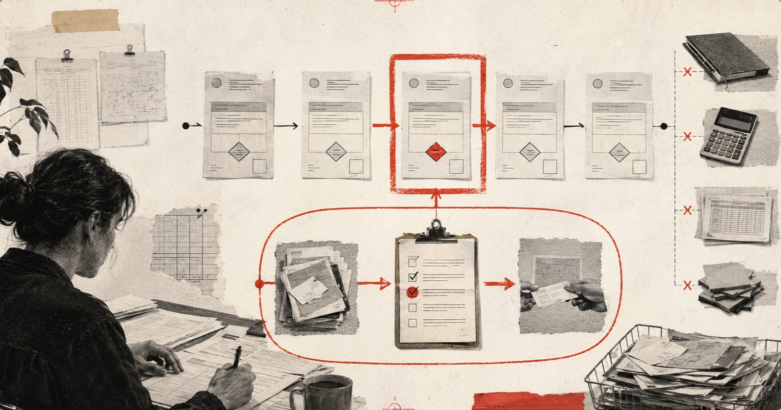 An everyday decision repeats until it becomes an assisted and verifiable workflow.